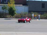 Coming out of the slalom.