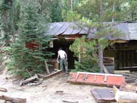 Mining cabin.